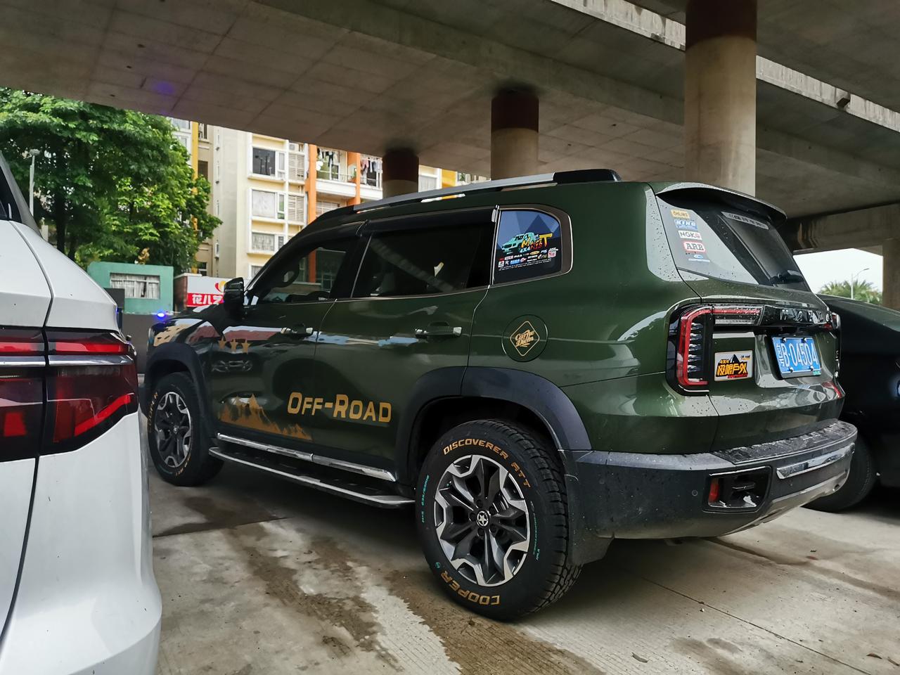 简单装饰的丛林绿,搞出点越野范儿_哈弗大狗车友圈_懂车帝