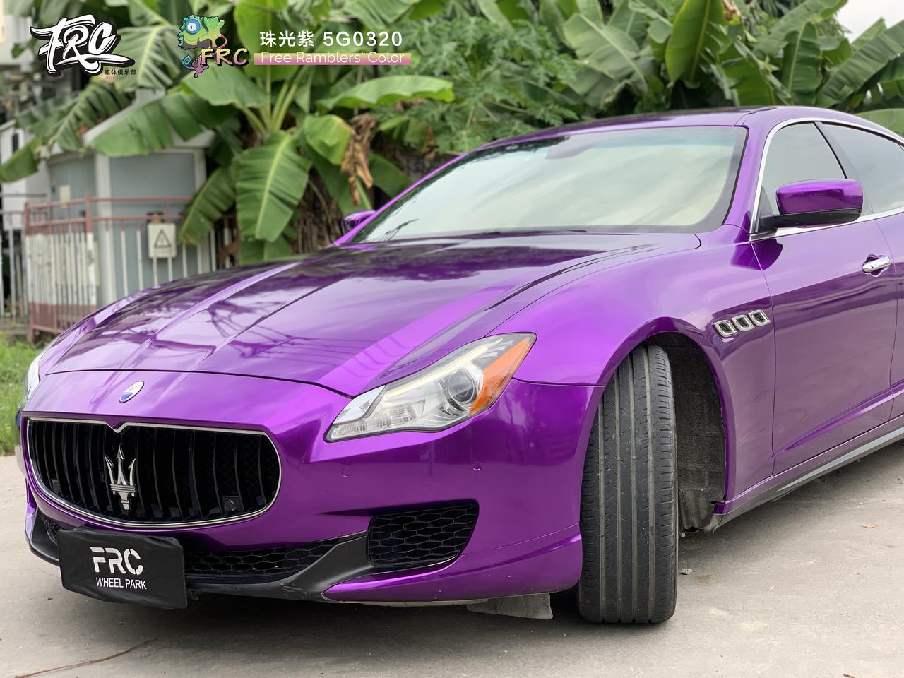 紫为你浪漫玛莎拉蒂换色惊艳路人眼球