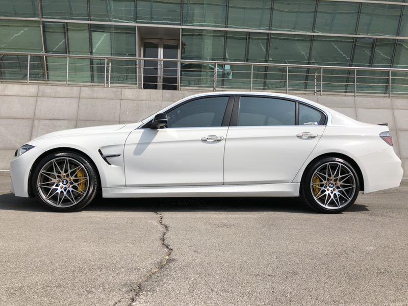 宝马3系换装gts款鸟巢19寸锻造轮毂宝马原厂为数不多的比