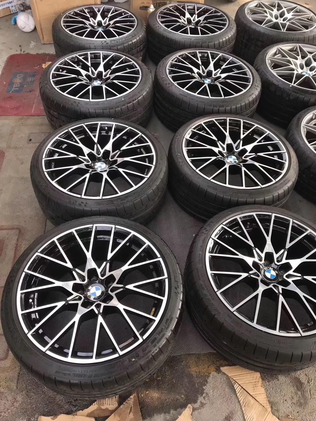 宝马m2c 原厂锻造 19寸正品98新拆现货3套,两套带胎