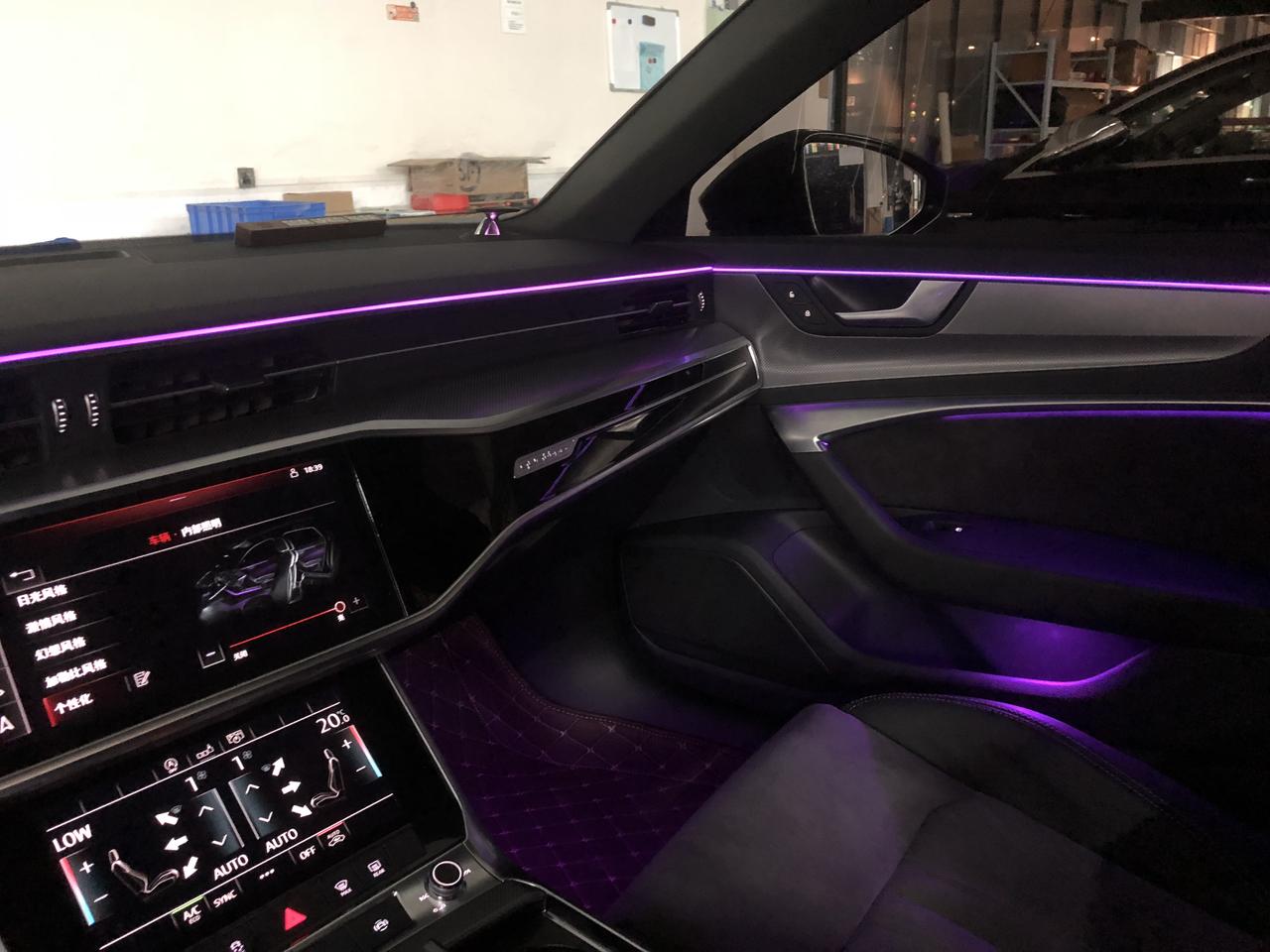 花里胡哨,a6l氛围灯_奥迪a6l车友圈_懂车帝