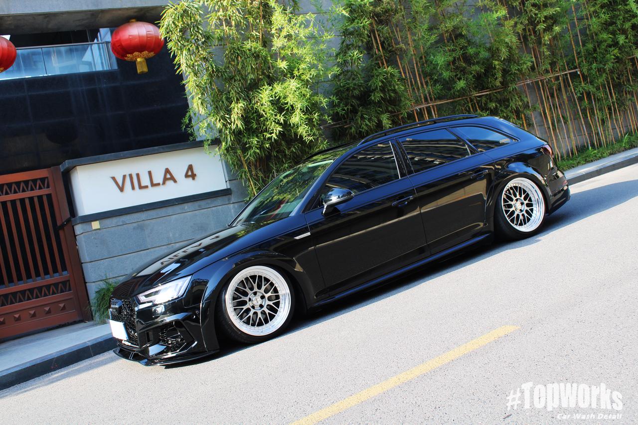 a4 allroad 化身黑武士想使用黑色改色膜装贴 但又