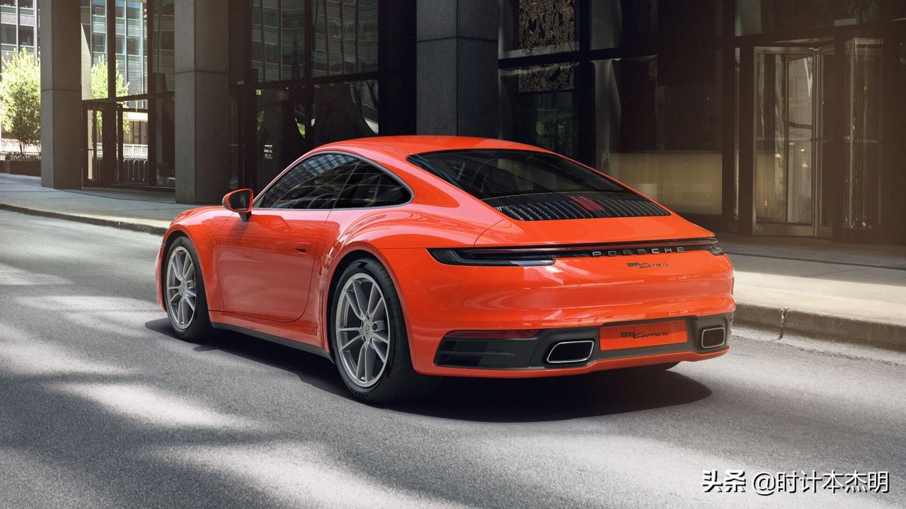 保时捷911,carrera卡雷拉,熔岩橙配色,20英寸锻造