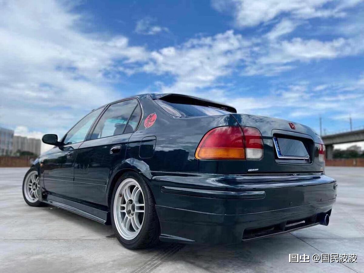 1994年 本田ek1 大眼仔避震 绞牙 轮毂 经典耐看#我