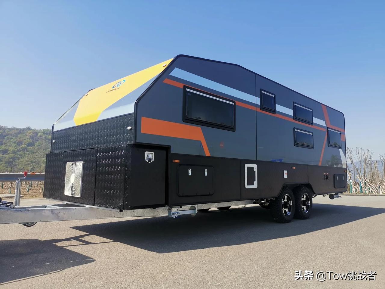 国产大型拖挂房车,可以上牌上路行驶,有了解的吗__懂车帝