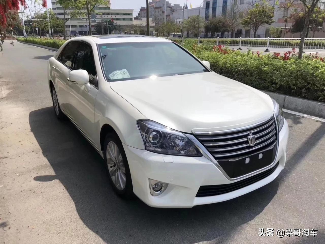 13年大嘴皇冠25l导航版5万公里全程店保原装原版黑内饰懂货的来