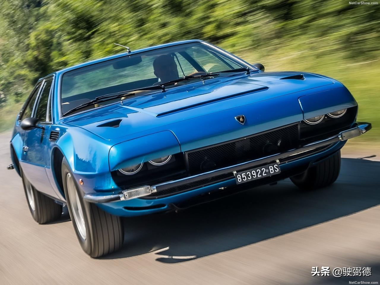 兰博基尼jarama gt 当灯罩盖着的时候,这是一台前脸看