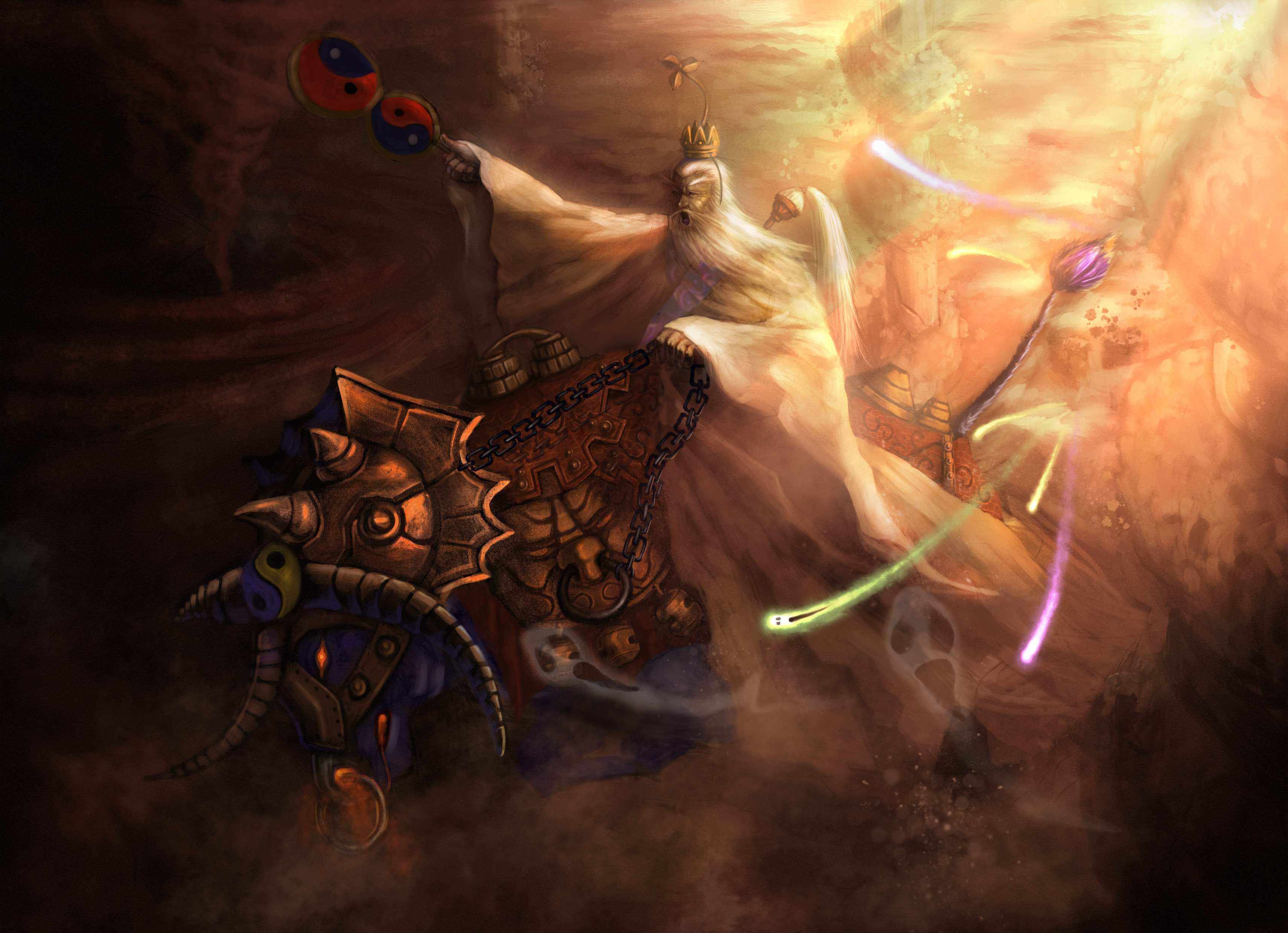 洪荒上古十位大神实力排行,鸿钧道祖都排不到前三