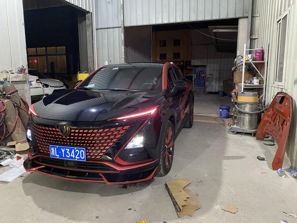 黑红案例改装来啦弄一下挺帅的_长安uni-t车友圈_懂车帝