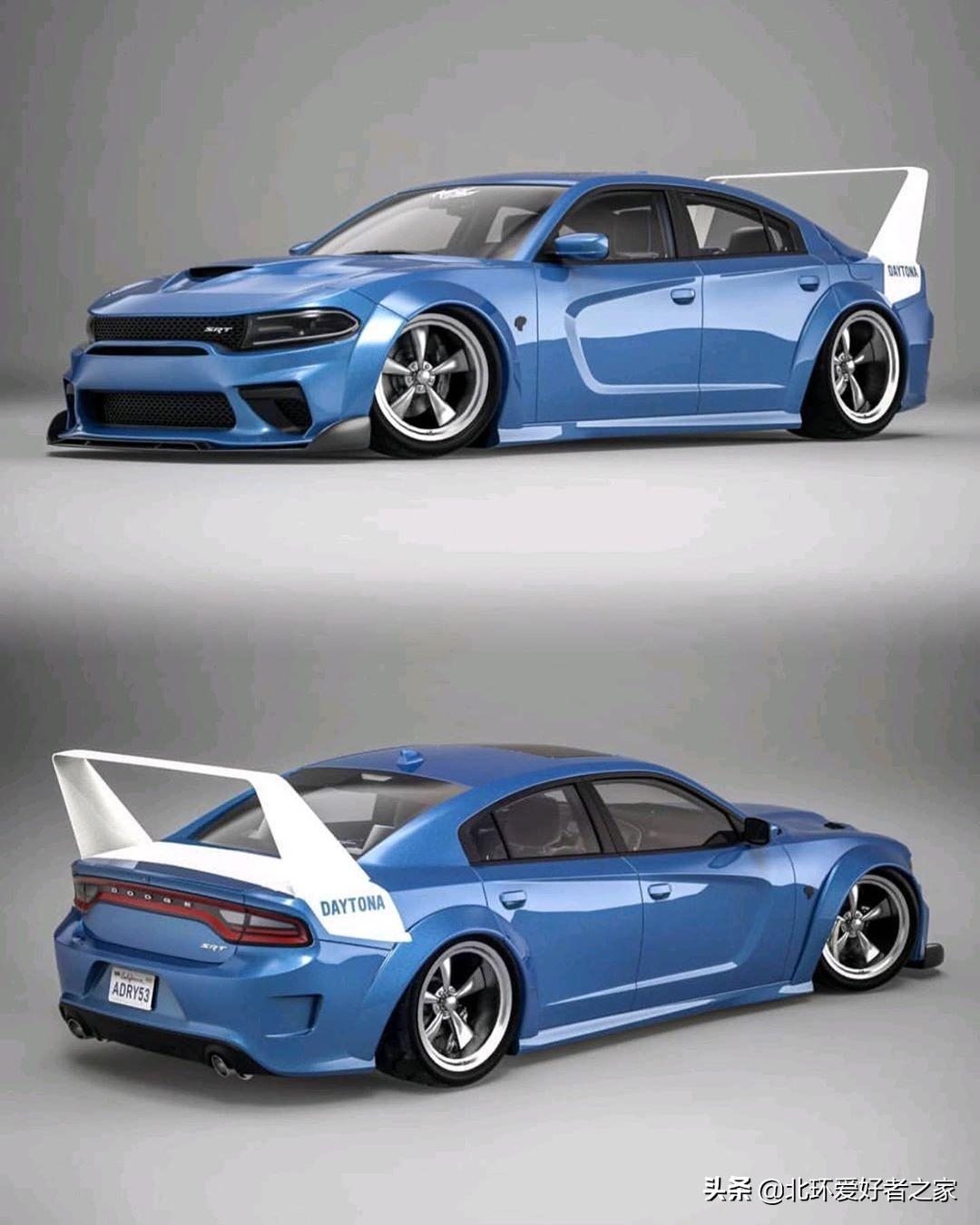 道奇尾翼加的毫无违和感北环车闻