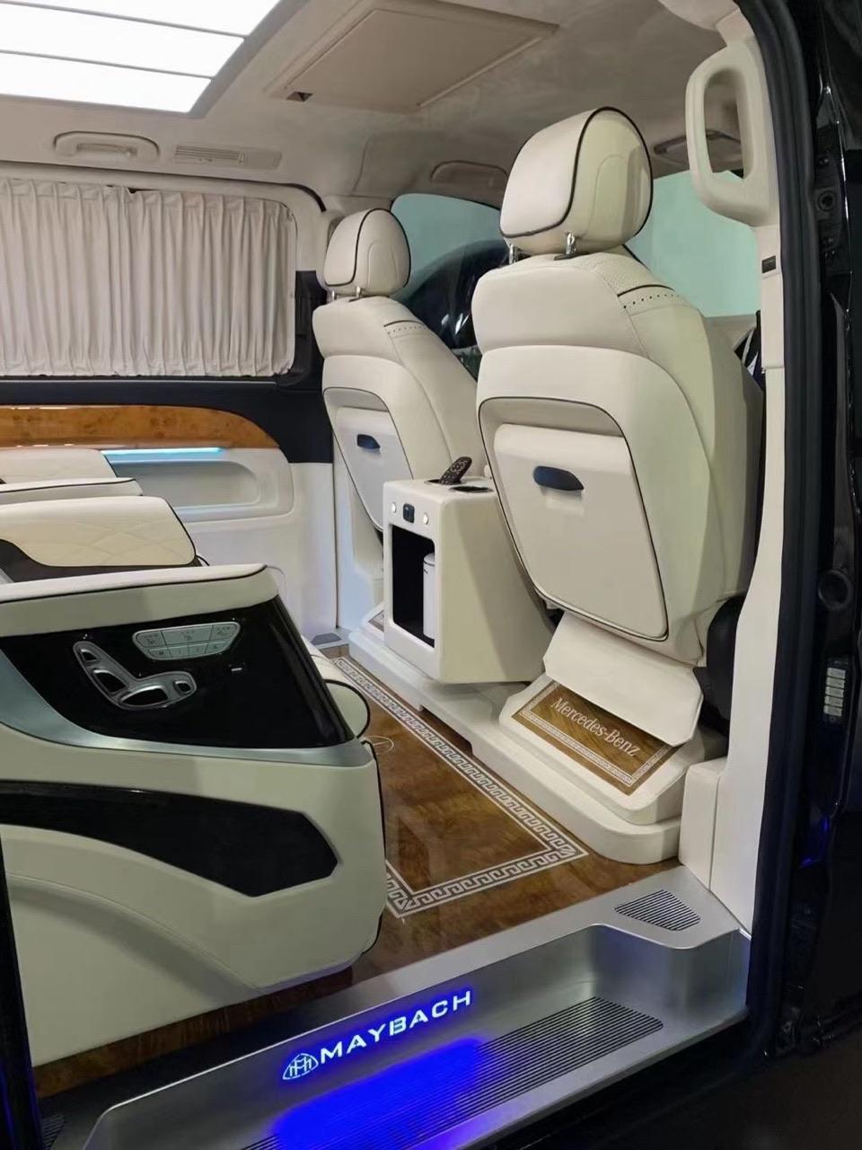 21天图文打卡挑战第二期奔驰威霆内饰升级商务车也能做床车第三排沙发