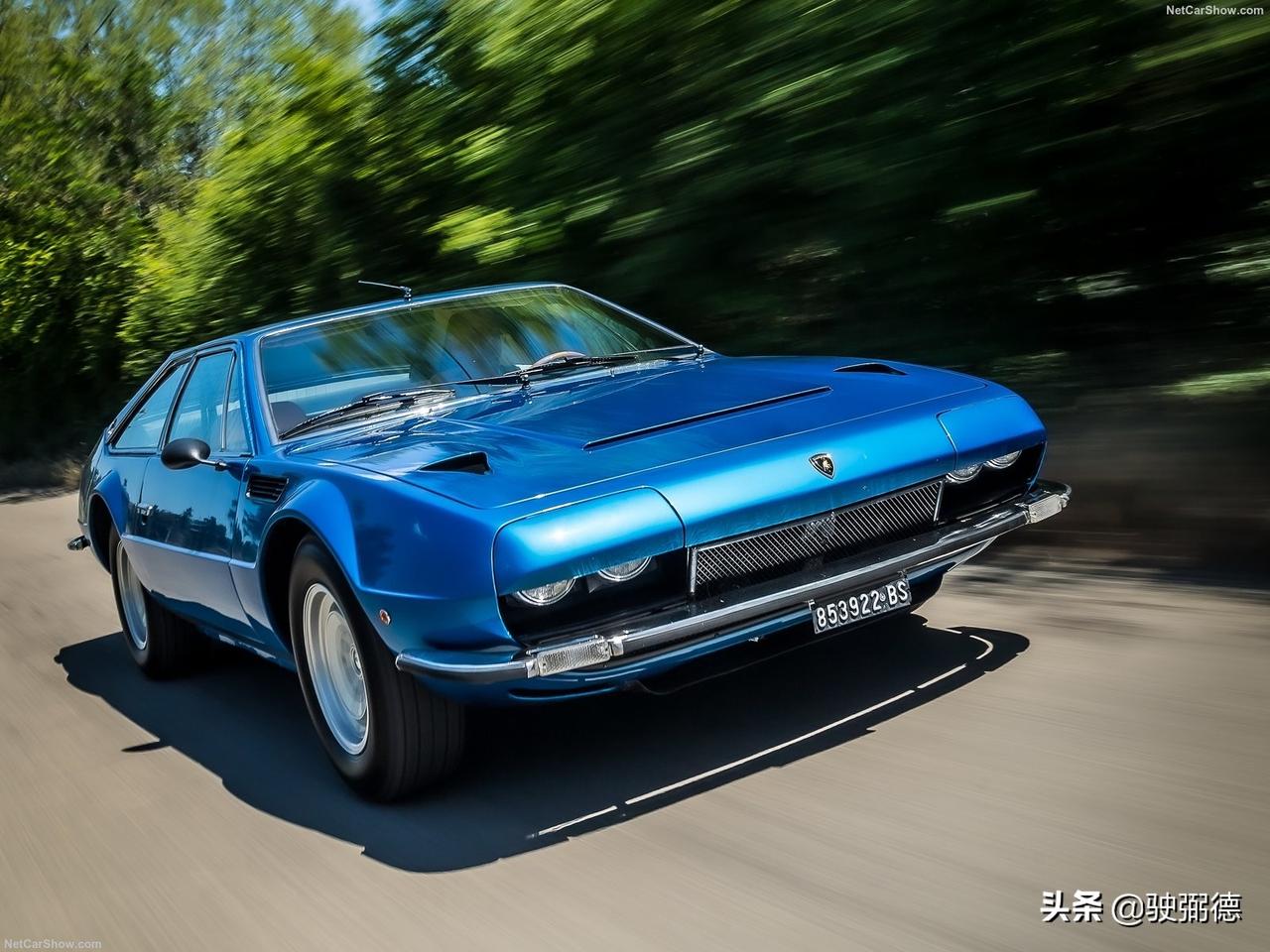 兰博基尼jarama gt 当灯罩盖着的时候,这是一台前脸看