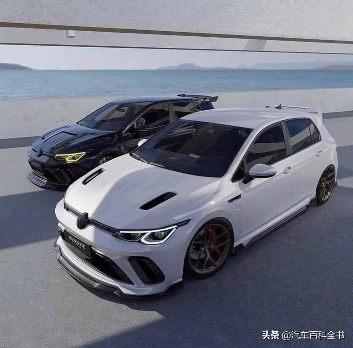 大众第八代高尔夫外观改装案例__懂车帝