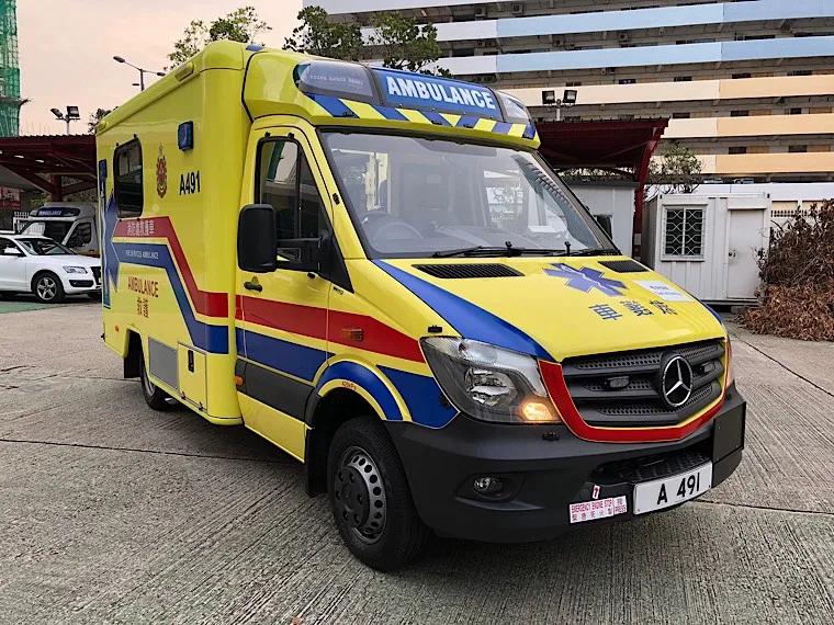 经典车欣赏～奔驰 凌特 香港 救护车 tiny sprint