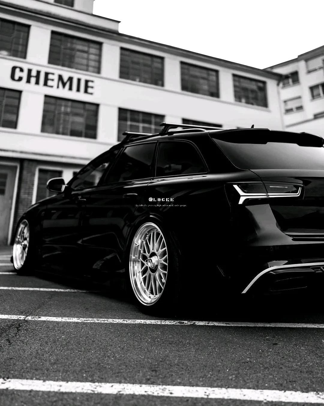 早安奥迪67一条道走到黑系列67奥迪a6旅行版改装黑武士案例