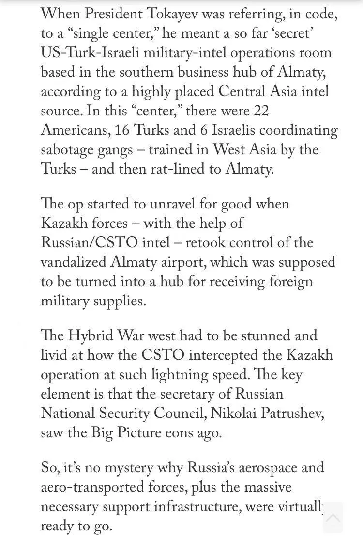 托卡耶夫表示，这次的暴动是由一个指挥中心操控、有外国军事人员参与的未遂政变 ..._图1-1