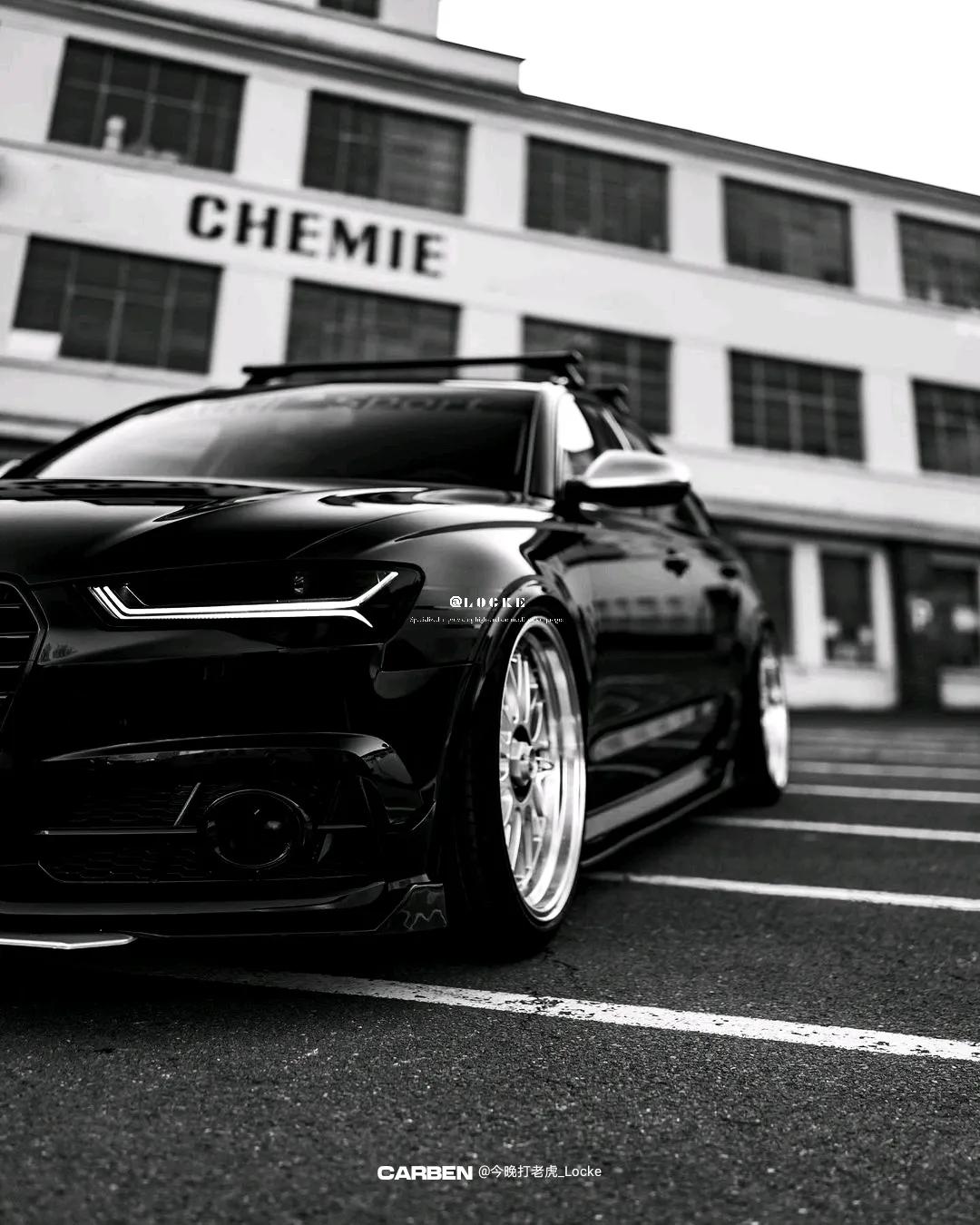 早安奥迪67一条道走到黑系列67奥迪a6旅行版改装黑武士案例