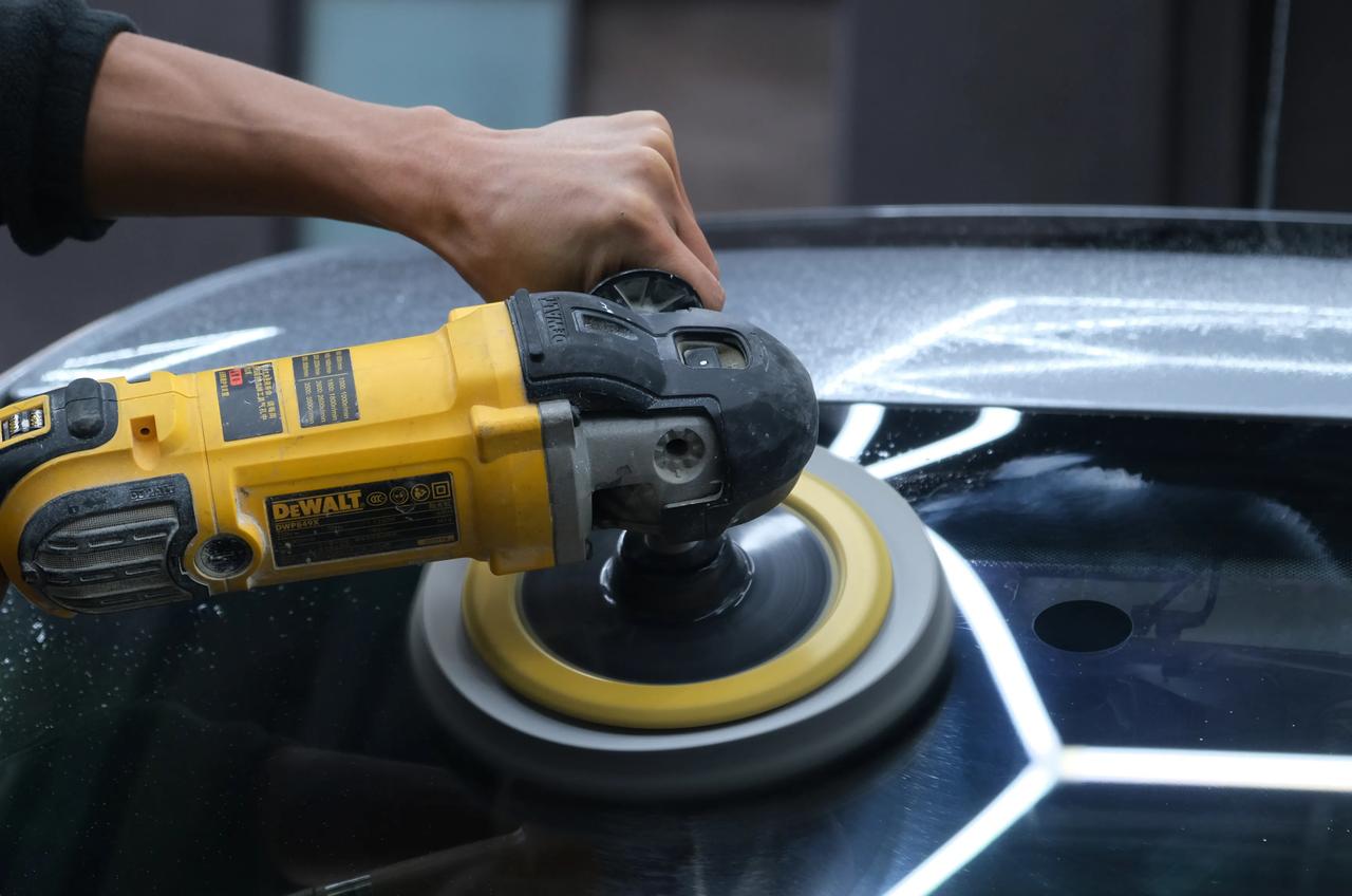 arcadia阿61卡狄亚汽车服务中心精致洗车抛光打蜡完工