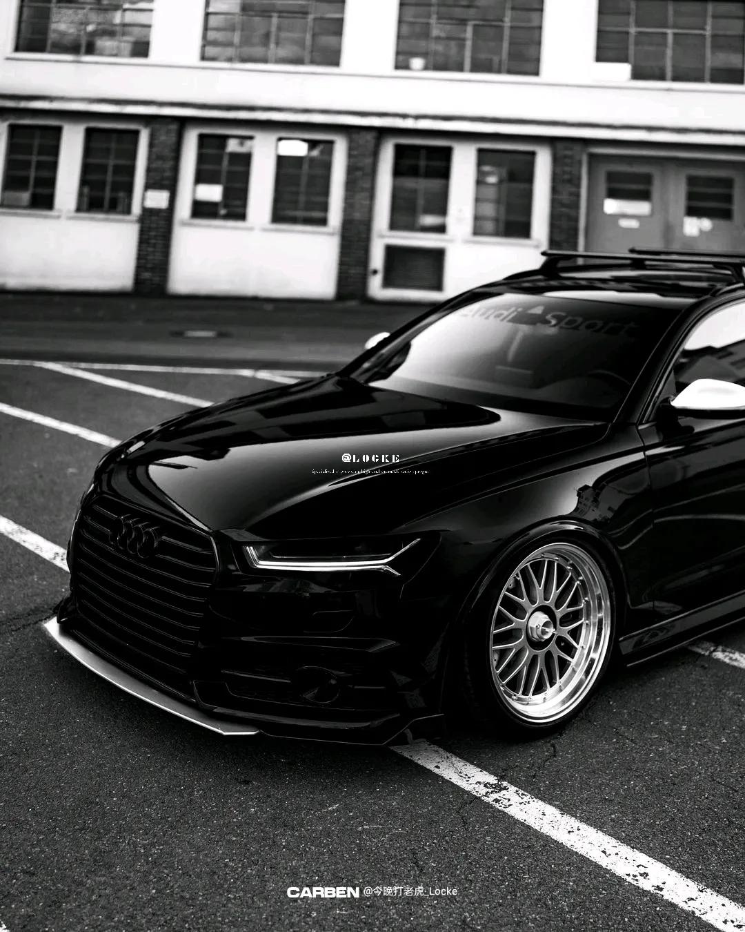 早安奥迪67一条道走到黑系列67奥迪a6旅行版改装黑武士案例