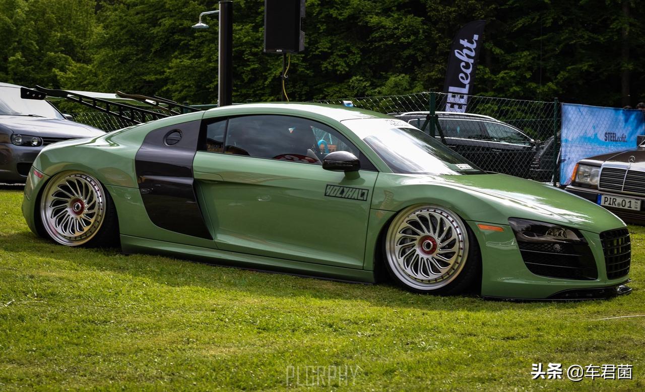 草绿色的奥迪r8,无以伦比的美__懂车帝