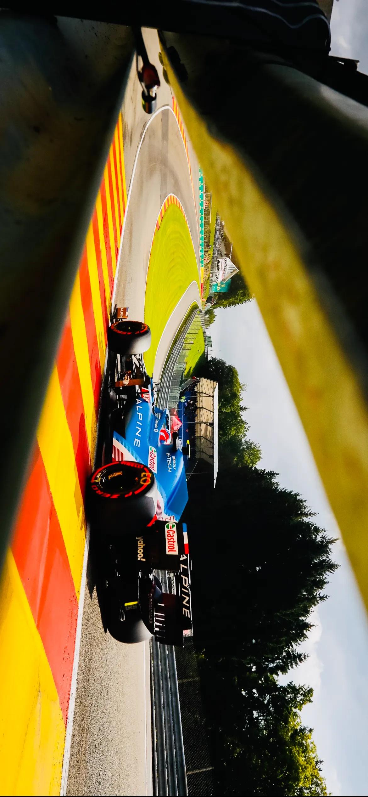 比利时站斯帕赛道来自于f1赛车的美