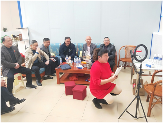 “胡大姐”直播贵宾莅临场景