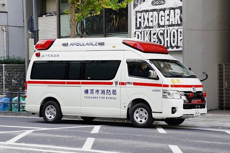 经典车欣赏～丰田大海狮hiace神奈川县横滨市消防 日本救护