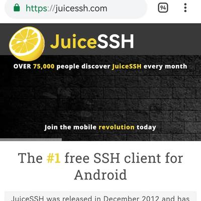 一款手机端SSH工具JuiceSSH
