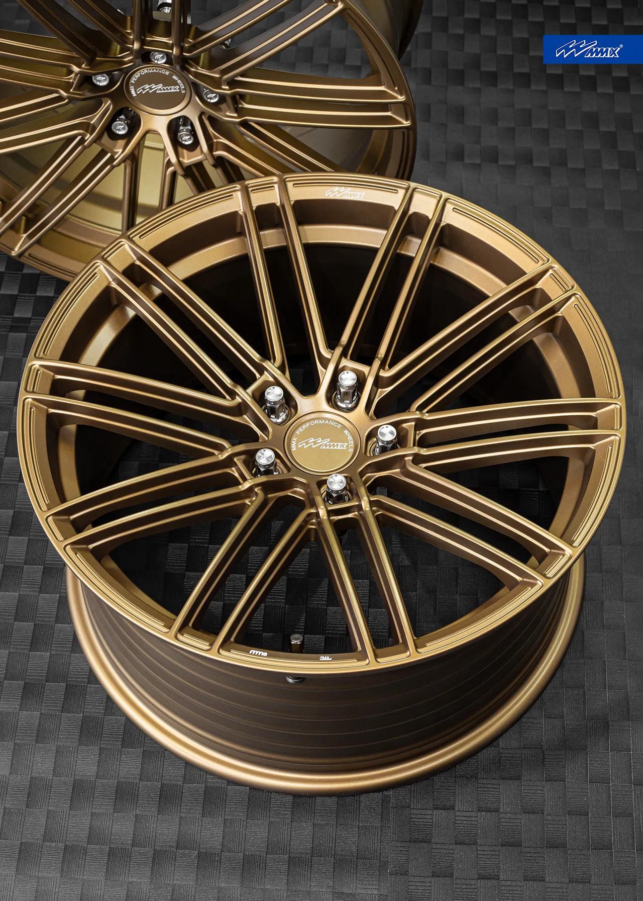 mmx轮毂1pieceforgedmf09纳斯卡线条20亚光古铜