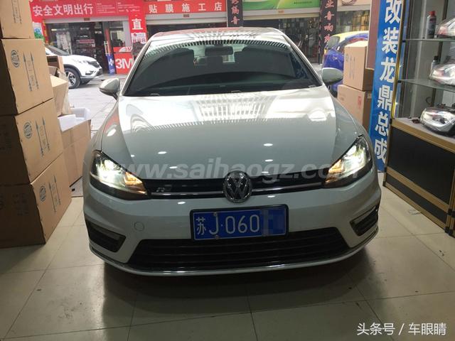 高尔夫灯光使用说明，高尔夫7R-line大灯其实也可以这样玩