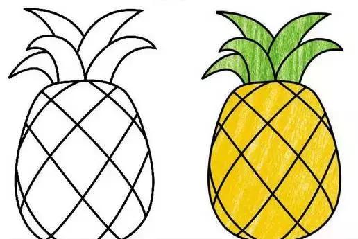 儿童画画教程1-2岁简笔画(儿童简笔画水果系列简笔画大全)(39)