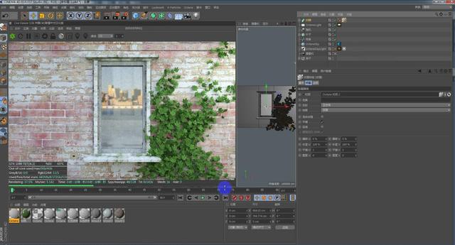 C4D叶子跟随藤蔓生长制作——Octane讲解和运用