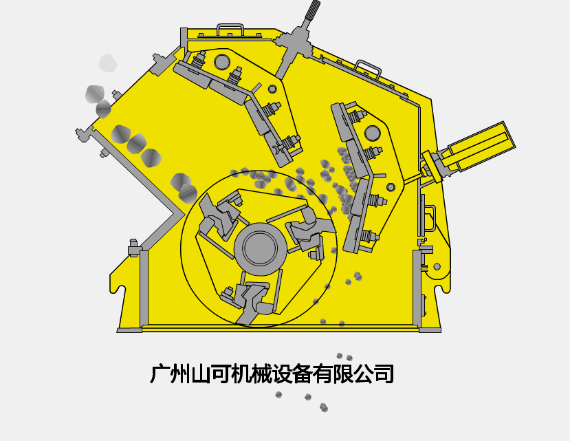 冲击式破碎机cad结构图