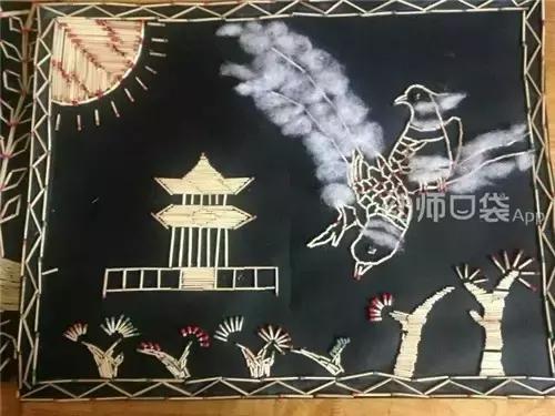 牙签粘贴画