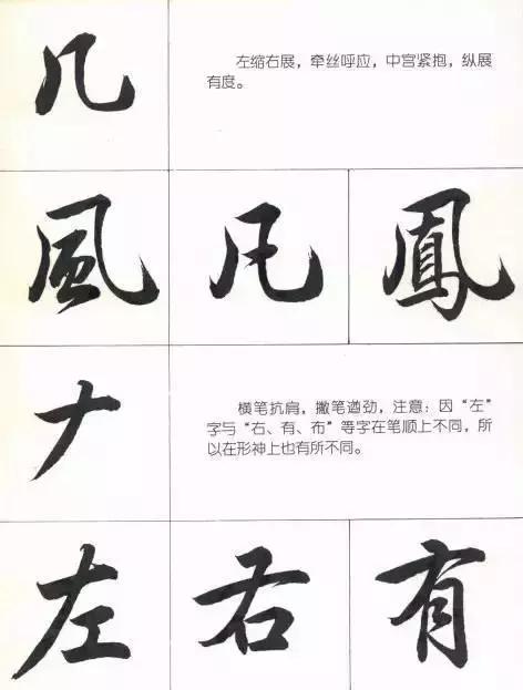 行楷结构口诀（写行楷的部首和结构技巧）(3)