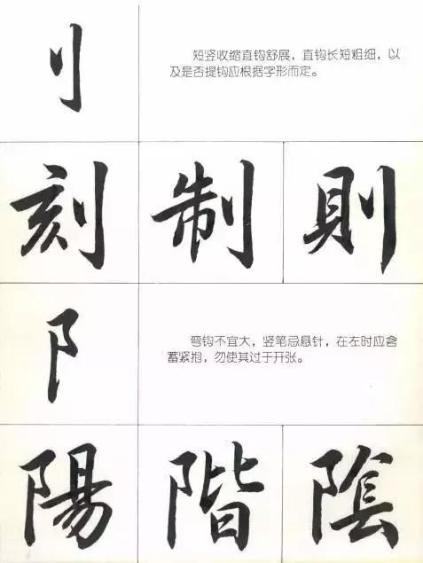 行楷结构口诀（写行楷的部首和结构技巧）(4)