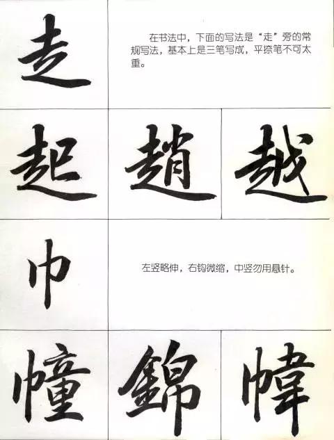 行楷结构口诀（写行楷的部首和结构技巧）(28)