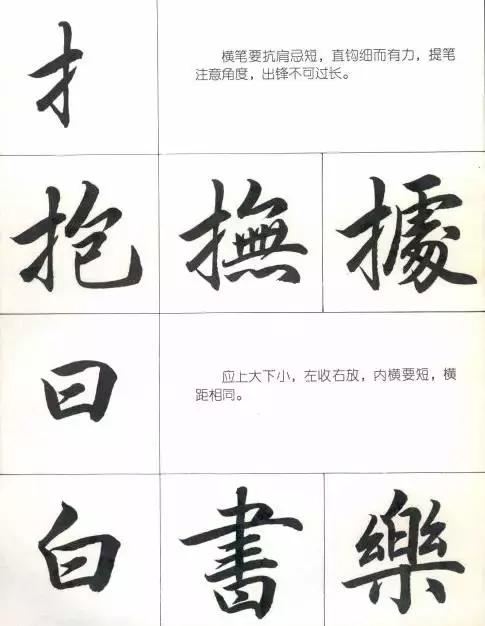 行楷结构口诀（写行楷的部首和结构技巧）(18)