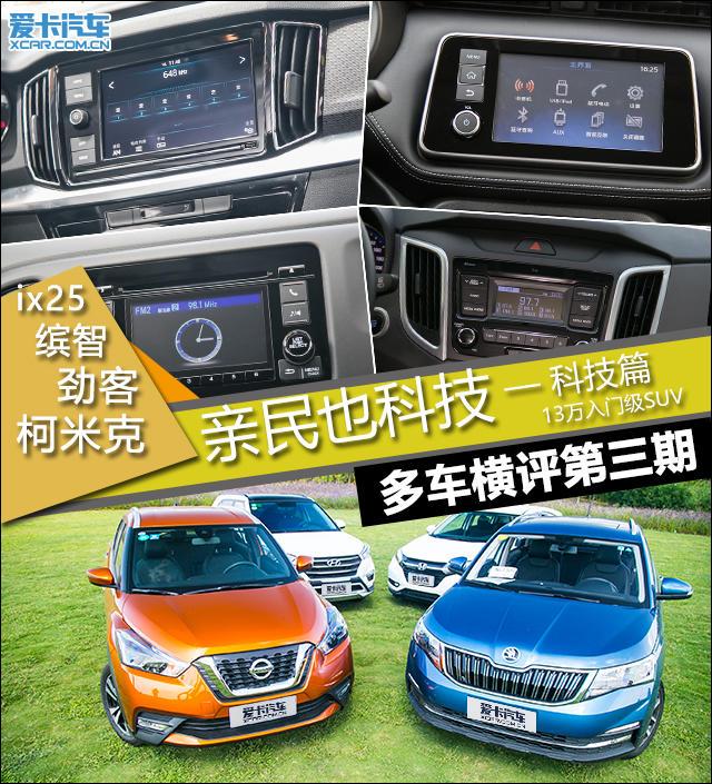 四款入门级SUV横评科技篇，科技感比较好的车