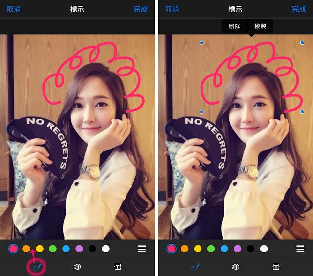 中间是一张"局部放大"的工具照片中圆圈内的部分会被放大,适合强调某