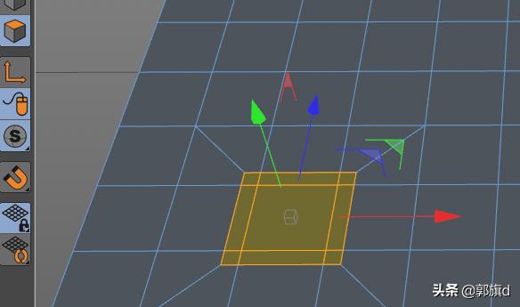 C4D平面花样挖不规则孔