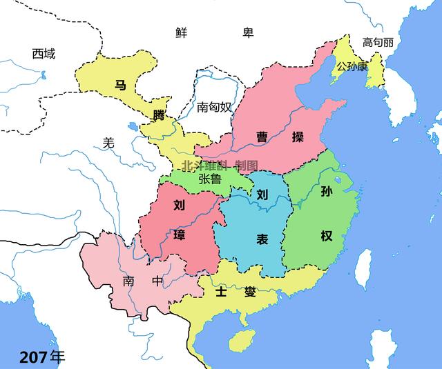 从地图看三国的演变：从东汉末年的割据到西晋的短暂统一
