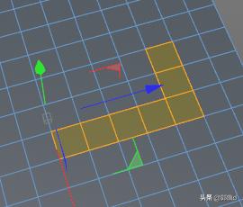 C4D平面花样挖不规则孔