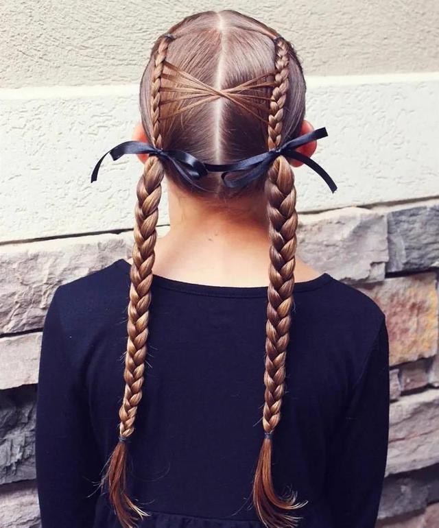 小女孩长发发型图片编发 小女孩发型图片 辫子 儿童 长发