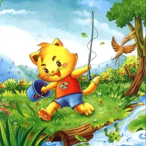 小猫钓鱼创意美术小班（创意美术小猫钓鱼）(1)