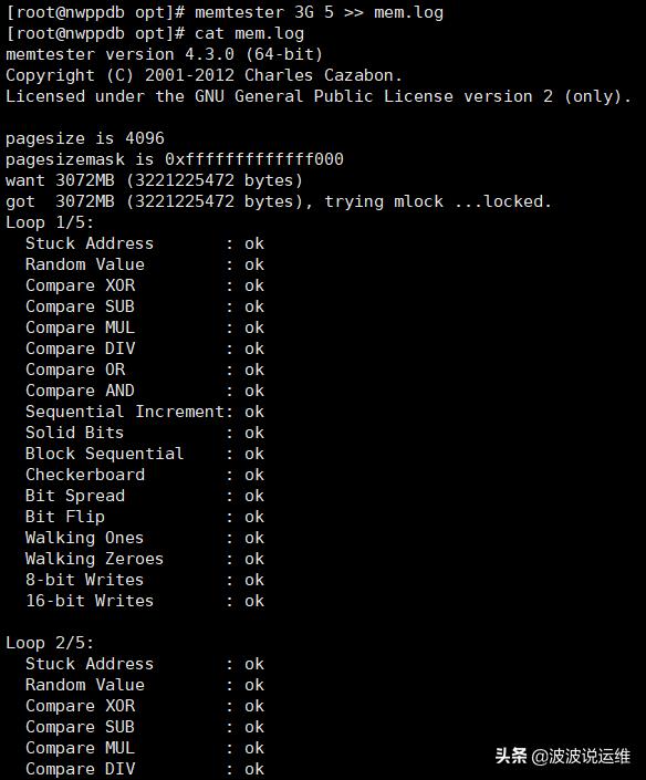 内存测试工具memtest需要多久（详解内存压力测试工具memtester）(6)