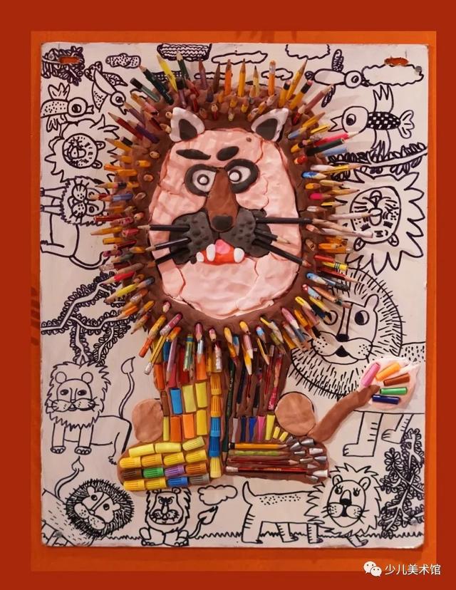 精选54张创意少儿绘画+装饰线描优秀范画，让孩子轻松上手