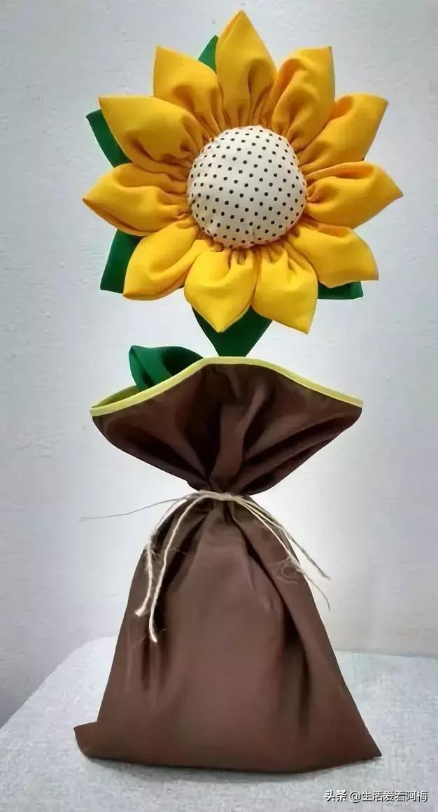 手作玫瑰花布艺(手工布艺仿真花)_手工miao