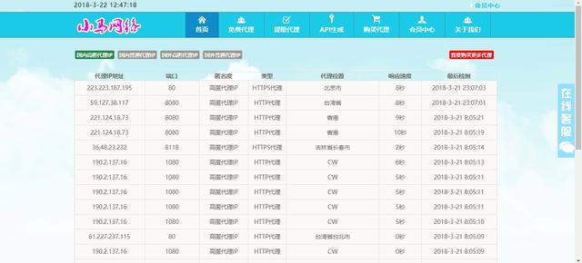 免费代理服务器ip（免费代理服务器proxy）