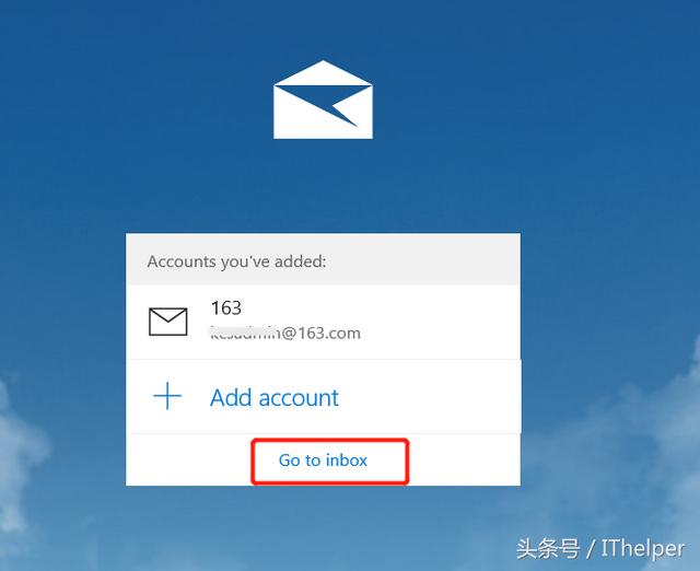 WIN10中使用自带的Mail软件配置邮箱